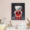 Diamond Painting -DIY Round Drill Love Letter Bear E(35x45cm)