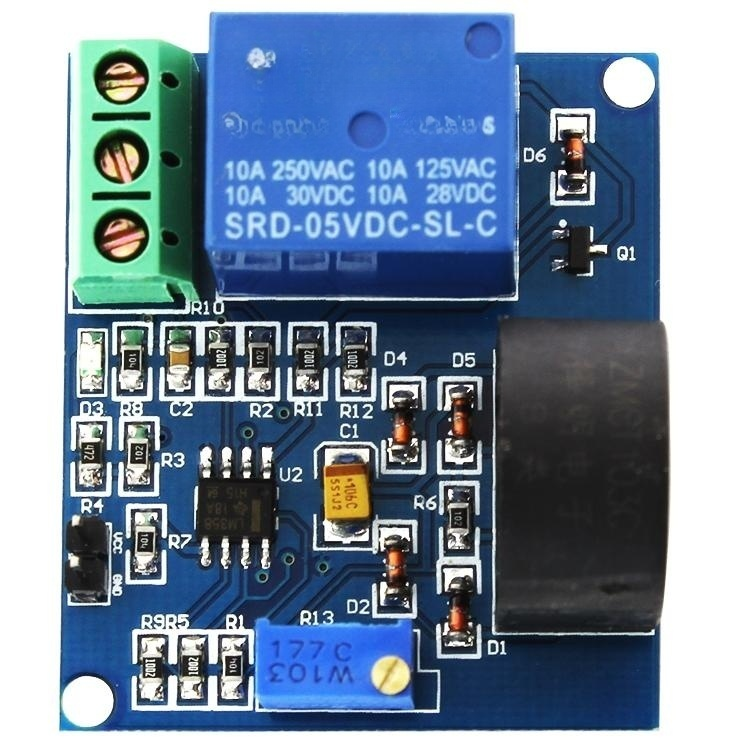 AC Current Detection Sensor Module 5V 12V 24V Relay Protection Module ...