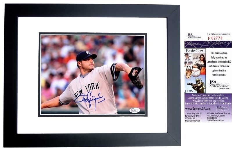 Roger Clemens Signed - Autographed New York Yankees 8x10 inch Photo Poster painting FRAMED - JSA