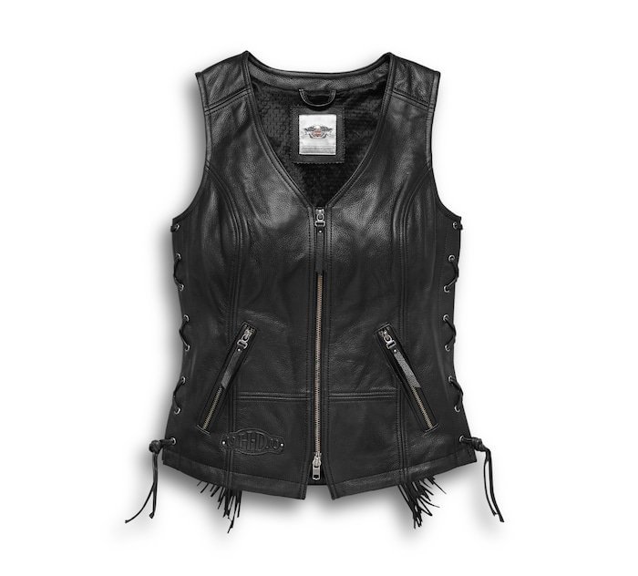 Women's Boone Fringed Leather Vest