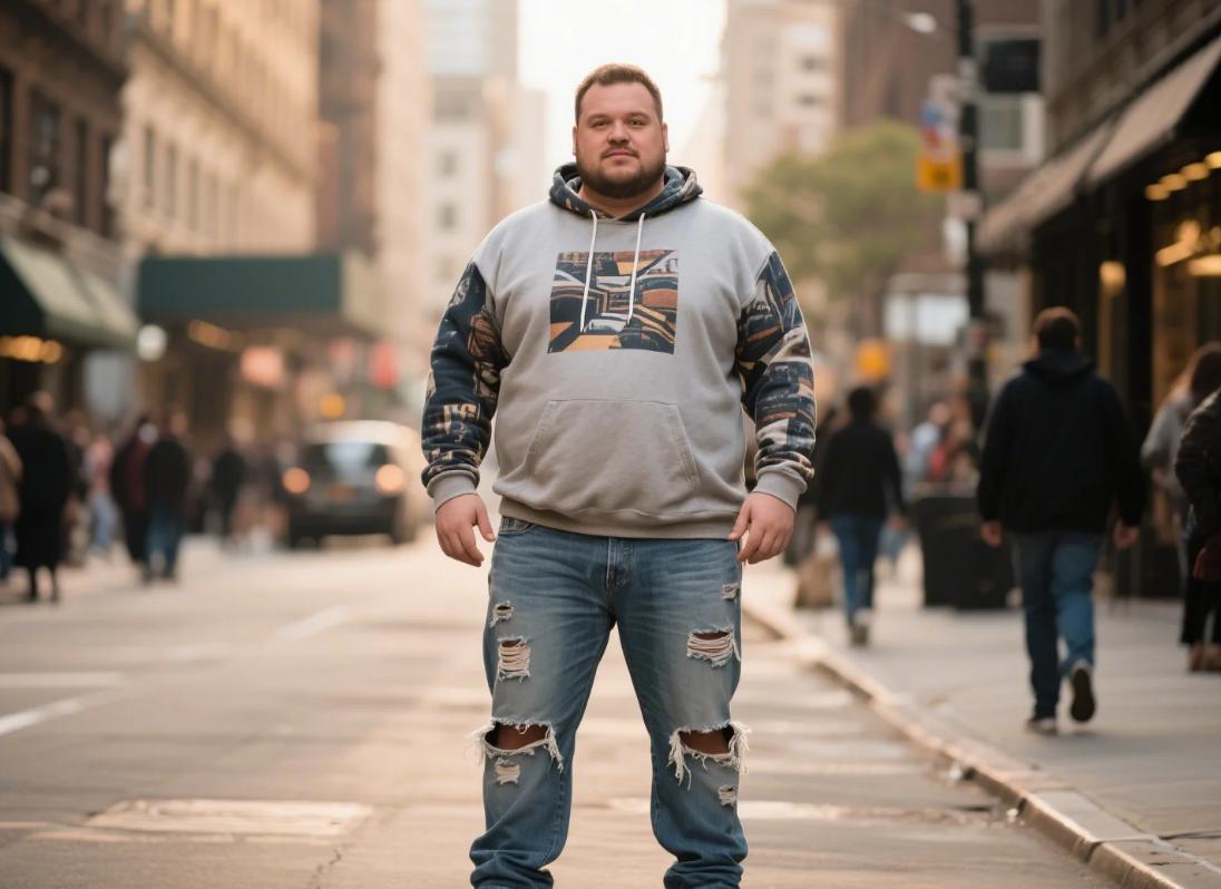 long-lasting big and tall distressed jeans
