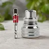 10mm-19mm Adjustable Universal Socket Wrench 3/8Inch Adapter Multi-Function Maintenance Socket Multi-Purpose Hexagonal Socket Ratchet Wrench for Torque Wrench & Power Drill