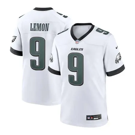 Men's Philadelphia Eagles #9 Makai Lemon White 2026 NFL Draft Game Jersey
