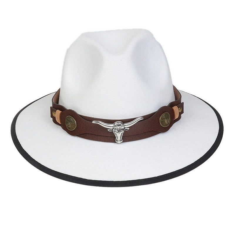 Tibetan Hat Autumn And Winter New Women’s Tibetan Cowboy Hat Men’s And Women’s Outdoor Cow Head Accessories Hat