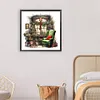 >SALE<5D DIY Full Round Drill Diamond Painting Black Green Sofa Home Decor 30x30cm