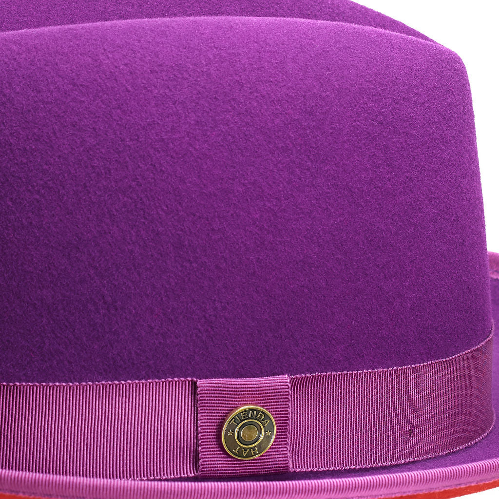 Classic Center-creased Fedora-King (Violet Purple)