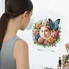 DIY Bling Bling Flower Butterfly Diamond Painting Desk Ornaments Mirror、[Everydayedeals]