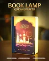 Equantu Quran Speaker Bluetooth Book Lamp 7 Colours Creative Decorative Lamp