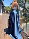 Sexy Slim Off-The-Shoulder Shiny Empire Split-Side Party Maxi Dress