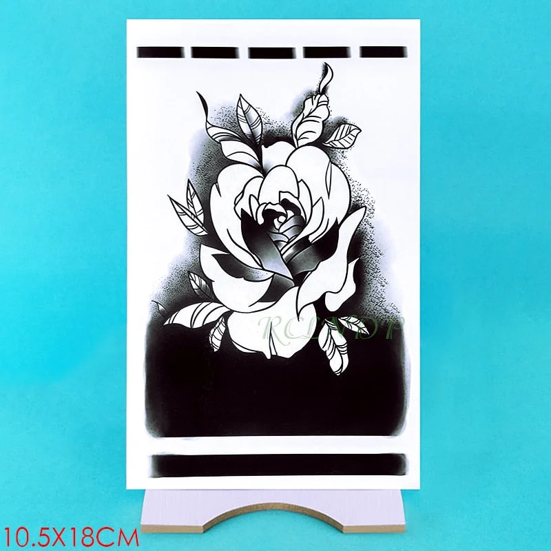 Waterproof Temporary Tattoo Sticker Rose other Flower Fake Tatto Flash Tatoo Hand Arm Foot Back Tato body art for Girl Women Men