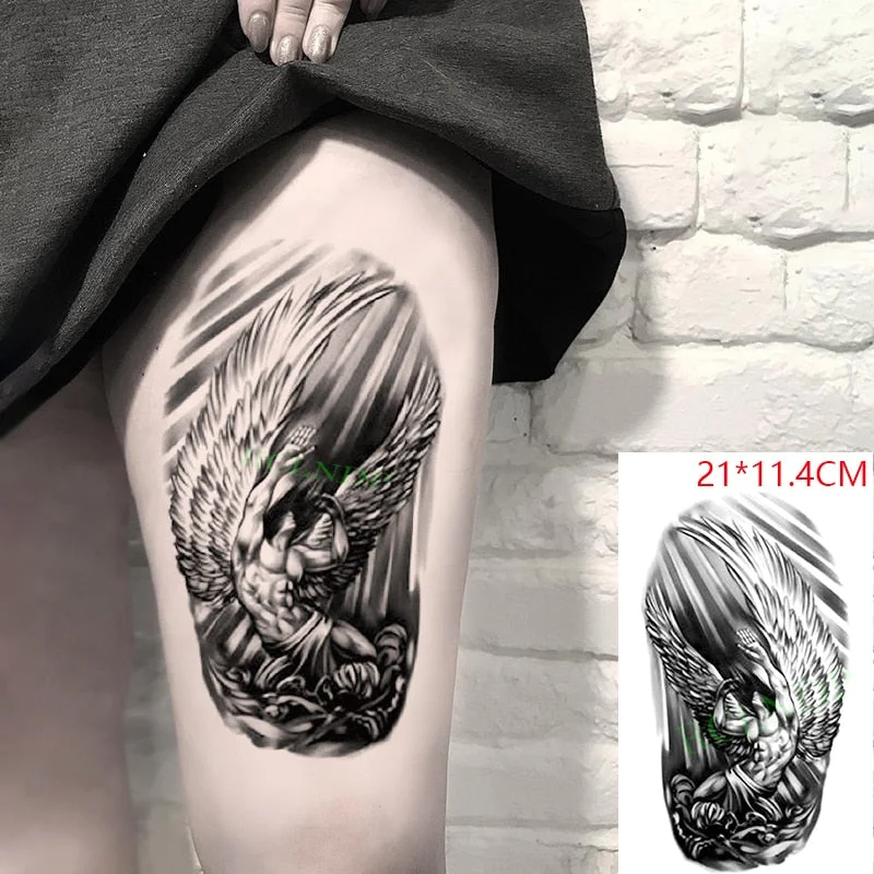 Waterproof Temporary Tattoo Sticker protector of Ancient Egypt Egyptian totem Anubis fake tatto flash tatoo for men women girl