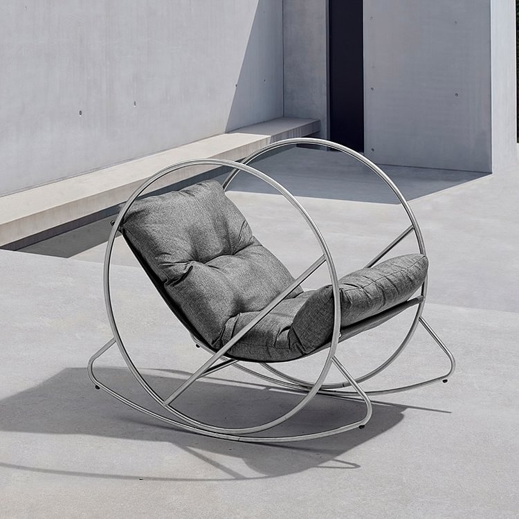 Homemys Outdoor Round Chair with Cushion