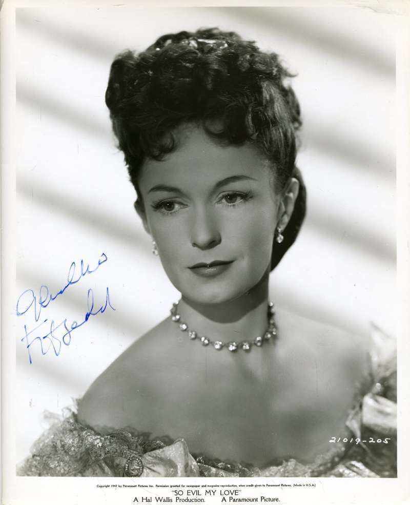 Geraldine Fitzgerald Jsa Coa Hand Signed 8x10 Photo Poster painting Autograph Authenticated