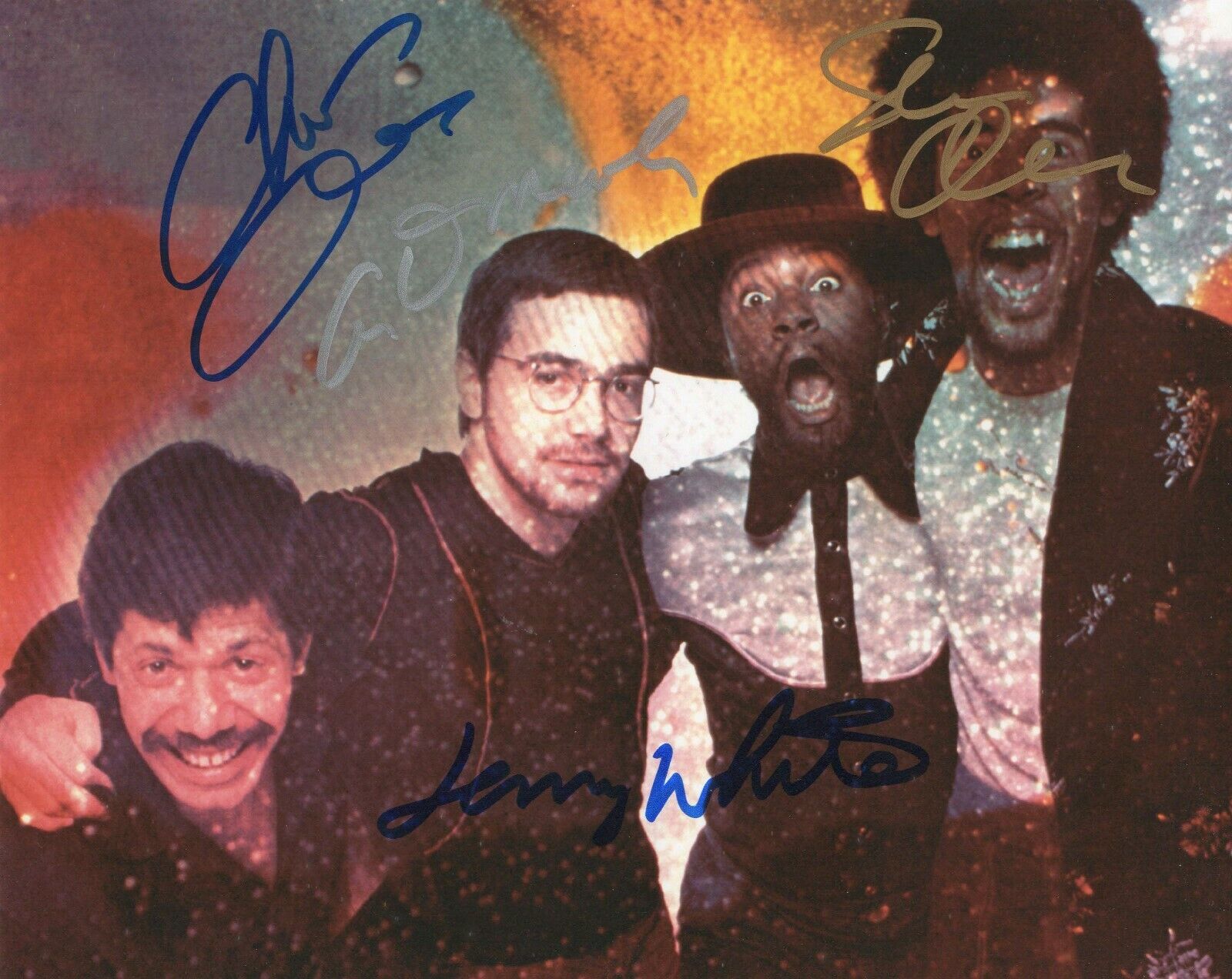 Return To Forever SIGNED Photo Poster painting #3 COA Corea Di Meola Lenny White Stanley Clarke