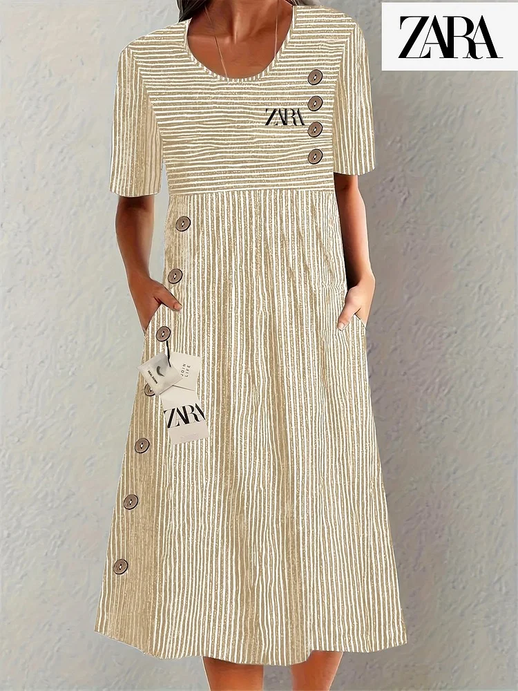 „Prirodzená elegancia – letné šaty, ktoré musíte mať 🌾✨“ Zara