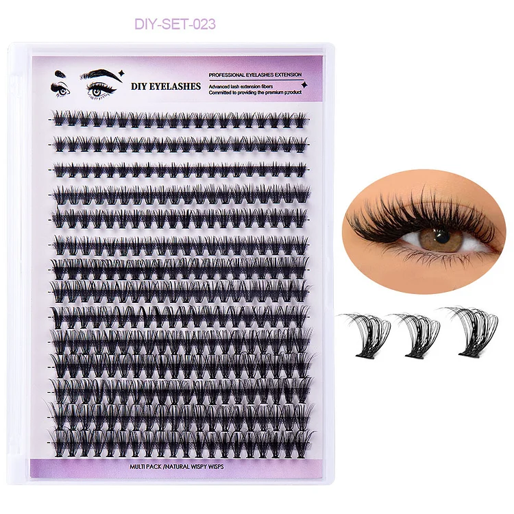 280 Clusters Diy Segmented Single Cluster Grafted False Eyelashes