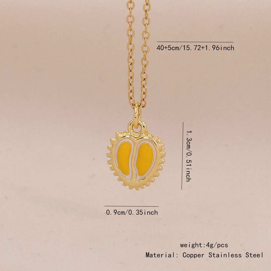 Cute Fruit Pendant Lips Red Pepper Necklace Fashion Stainless Steel N1513