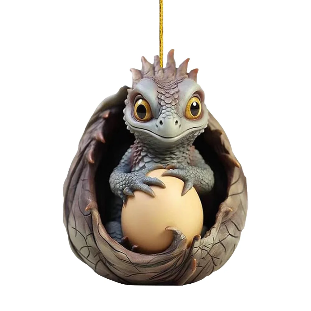Christmas Dragon Egg Decoration Novelty Cute Acrylic Party Favors (B)