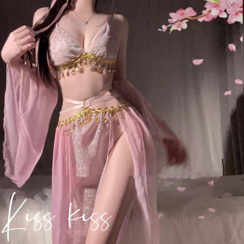 Lovingerie - Lace-up Backless Chiffon Chinese Ancient Style Sexy Lingerie
