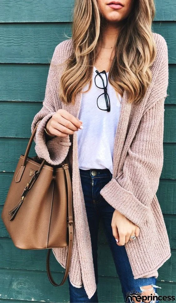 Chunky Wide Long Sleeve Knit Cardigan