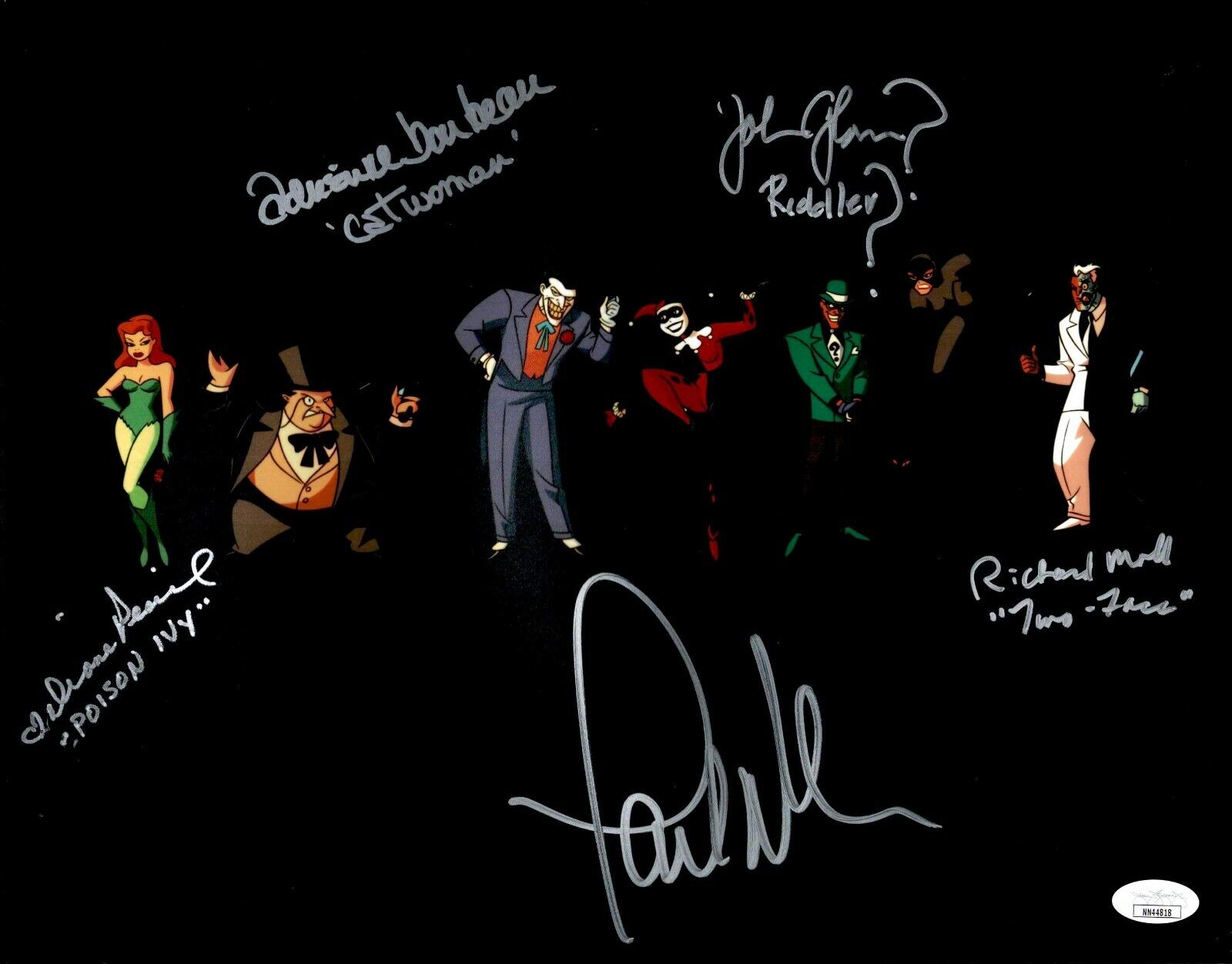 RICHARD MOLL X5 Cast Signed 11x14 Photo Poster painting BATMAN ANIMATED SERIES Autograph JSA COA