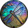 4pcs Diamond Painting -DIY Round Drill Stained Glass Animal