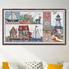 (Counted/Stamped)Seaside Impression-14CT Cross Stitch 41*25cm/16.14*9.84in