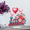 DIY Flower Train Acrylic Special Shape Diamond Painting Desktop Ornaments