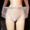 Men's Silky Transparent Ice Silk Sexy Ultra-Thin Cool Quick-Drying Boxer Briefs