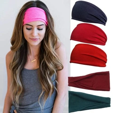 pornhint Pornhint 1 PC Absorbent Sport Sweat Headband For Men Women Yoga Hair Bands Sweatband Outdoor Cycling Running Sports Accessories