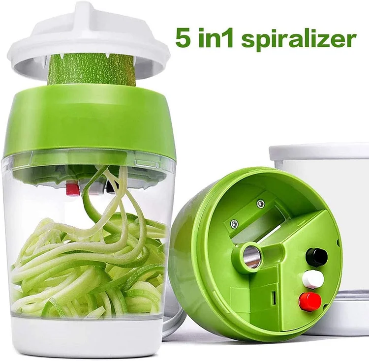 5 in1 Handheld Spiralizer Vegetable Slicer