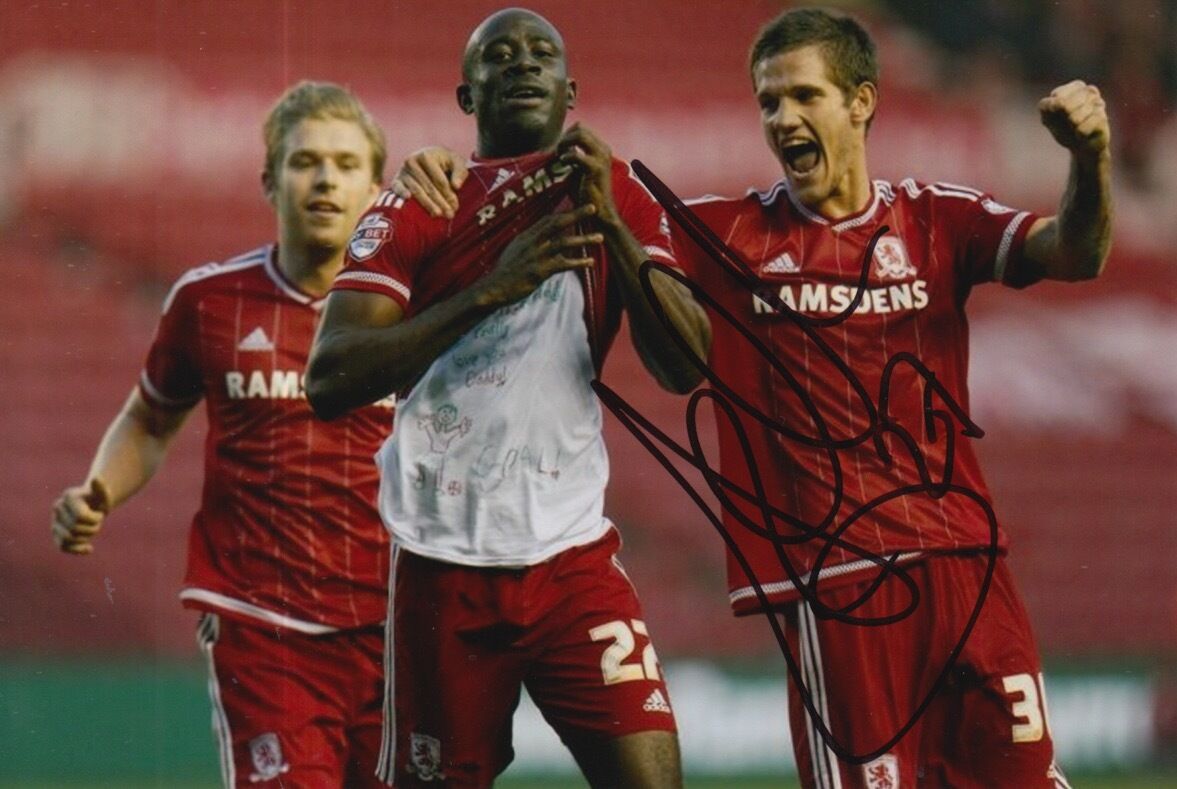 MIDDLESBROUGH HAND SIGNED ALBERT ADOMAH 6X4 Photo Poster painting 1.