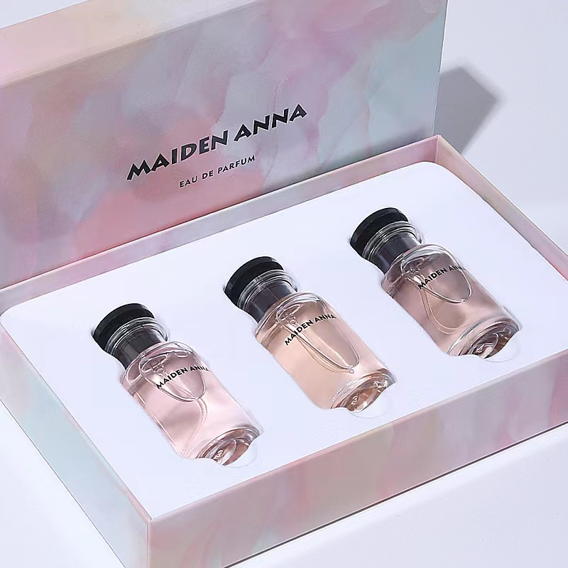 Women's perfume three-piece gift box set