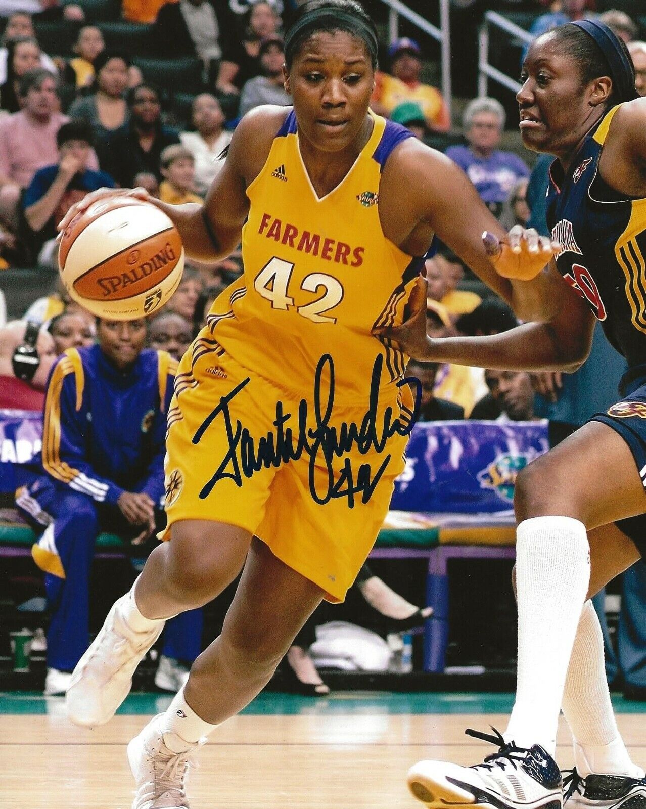 Jantel Lavender signed LA Los Angeles Sparks 8x10 Photo Poster painting autographed