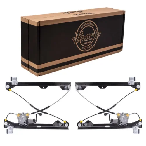 Dronehint Pair Rear Power Window Regulators & Motors for 07-14 Cadillac Chevy GMC Pickup (For: GMC) Parts