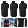Men Ladies USB Electric Thermal Vest with 9 Heating Zones for Outdoor Activities