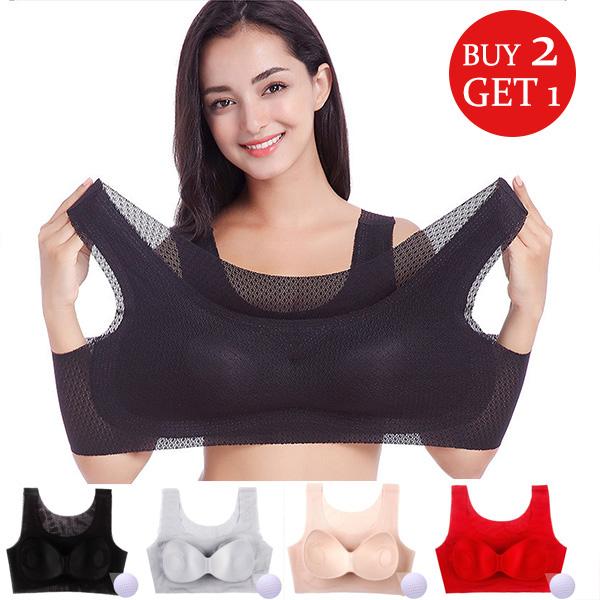  thdmladies Gathered Thin Seamless Soft Bra thedmladies