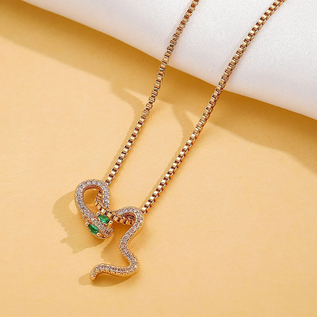 Snake Gold-Plated Necklace