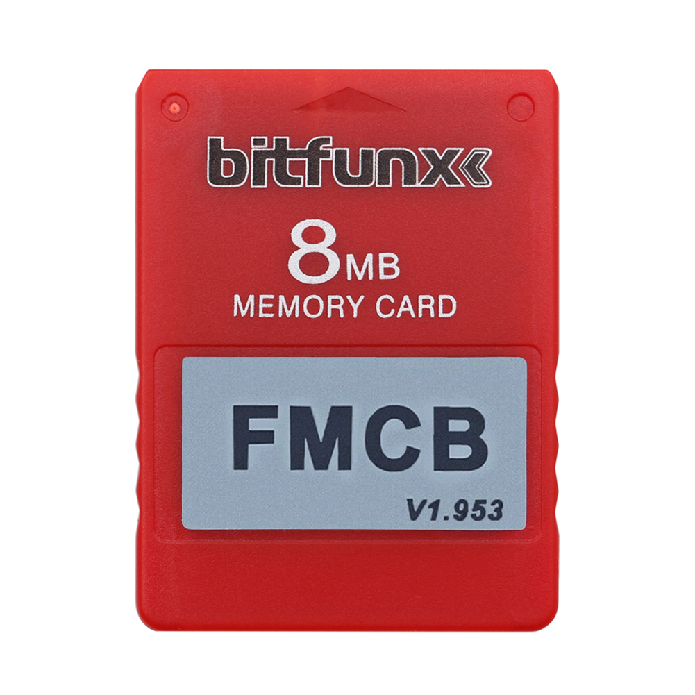 

8Mb Free Mcboot V1.953 Memory Card For Ps2 Fmcb 1.953 Memory Card, Red, 501 Original