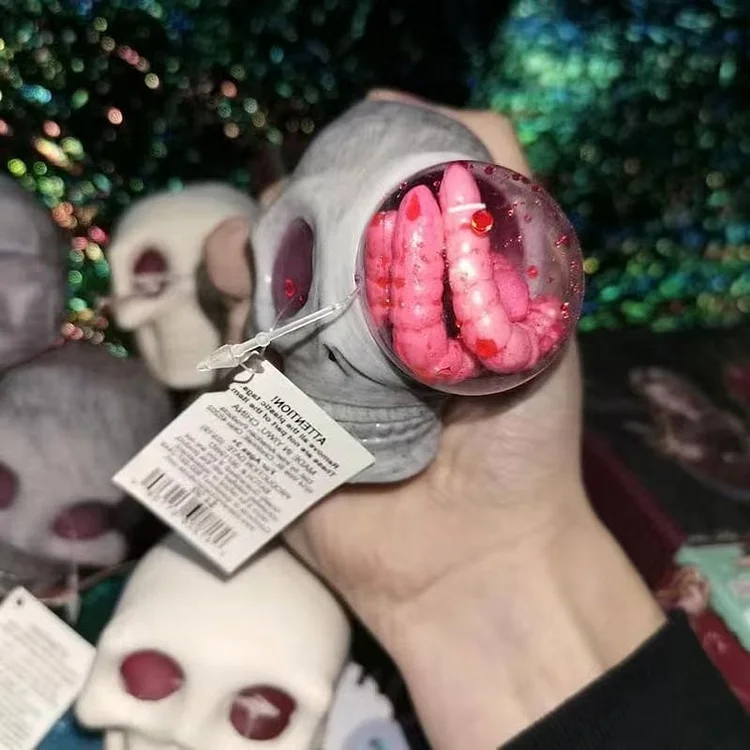 Stress Ball Skull Worms