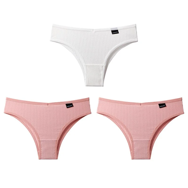 Cotton Panties Female Underpants Sexy Panties for Women Briefs Underwear Comfortable Brazillian Ladies Bikini Pantys 3PCS/Set