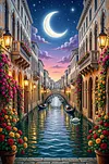 Luxury AB Velvet Diamond Painting Kit - Street Scene