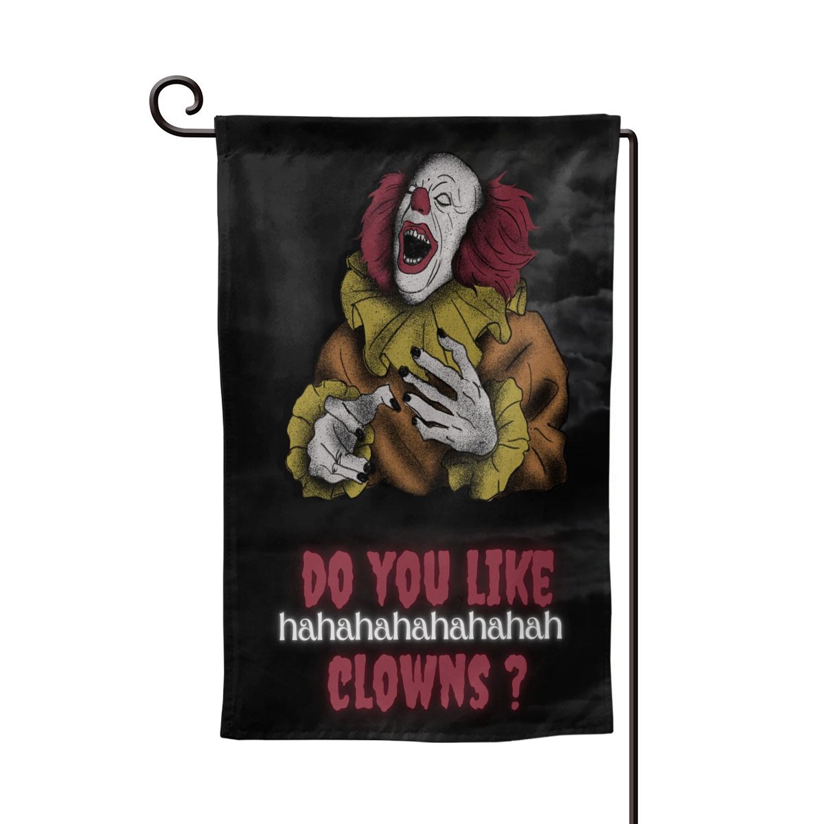 Do You Like Clowns Garden Flags Decorations for Home Outdoor