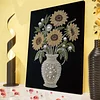 DIY Pearl Painting Sunflower for Home Wall Decor with Frame(40*30cm)