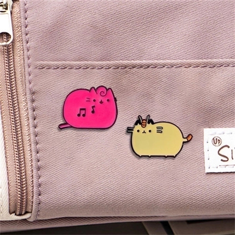 Cartoon Style Cute Pin Cat Alloy Unisex Brooches