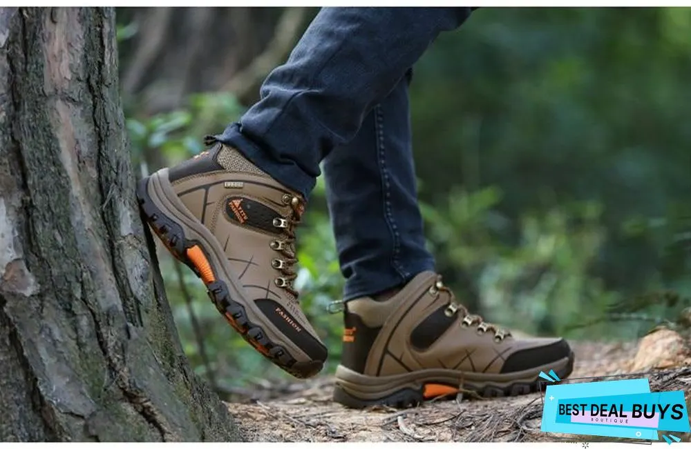 Men Winter Snow Boots Super Warm Men's Boots Waterproof Sneakers Outdoor Male Hiking Boots Work Shoes