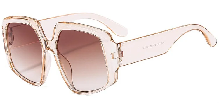 Oversized Irregular Square Sunglasses Women Men 2024 Luxury Brand Leopard Gradient Sun Glasses Big Frame Female Eyewear