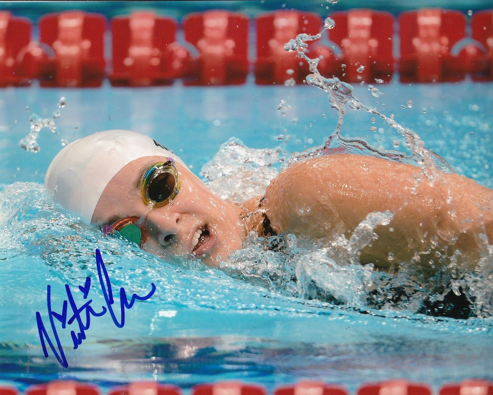 VICTORIA ARLEN signed *American paralympian swimmer* OLYMPICS 8X10 Photo Poster painting W/COA A