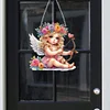 Acrylic Special Shape Angel Girl Cupid Arrow Diamond Painting Hanging Pendant