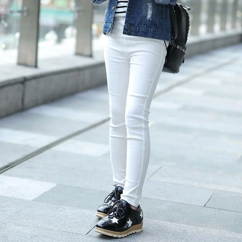 Spring Summer Girl Pants Candy Color Cotton Girl Leggings Children Kids Pants Slim Pencil Pants for Girl Age 3-10T